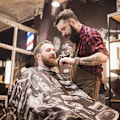 Miniatyrbilde 7 av 7: Frisørkjole Barber Cape, Klippekapper, Full Length Vanntett Frisør Frisør Cape for Hårstyling, Klipp og Farger B