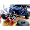 Pikkukuva 3 / 5: 4 kpl Metallinen Säädettävä Korkeus 6 Tonnin Tunkin Korjausteline 1/10 RC Crawler Auto Axial SCX10 90046 Traxxas TRX4 TRX6 D90,3..DEBUNS