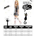 Pikkukuva 5 / 6: Zombie-asu Halloweeniin, tytöille pojille naisille cheerleaderille lukiolaiselle vankilamiehelle morsiamelle sairaanhoitajalle isoille lapsille fantasia-asu Flickor student 8-10 ans