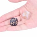 Miniatyrbillede 5 af 5: IC 10x 14mm 6-sided tællende terninger +1/-1 terninger Børnelegetøj til samling sort & hvid