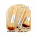 Miniatyrbillede 2 af 4: IC 4 stk/sæt Naturlig bambus makeupbørste