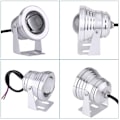 Miniatyrbillede 2 af 5: LED Undervandsspotlight, IP67 Vandtæt RGB Undervandsbelysning, 10W LED Spotlight til Udendørs Havebelysning med Fontæne Pool NPTERBL