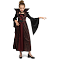 Miniatyrbilde 4 av 7: Royal vampyrkostyme for jenter, Halloweenfest, rollespill, karneval, cosplay, vampyrtemafest M ( 8 - 10 ans)