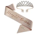 Party Krone Hodebånd Rhinestone Krone Hårtilbehør Første Års Nummer Bursdagskake Ornament Legering Hårbånd 22