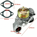 Pikkukuva 5 / 5: Kaasutin Briggs Stratton 491026/281707/491031 12hv moottorille
