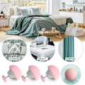 Miniatyrbild 8 av 8: 12 st Svamptäcke Klämmor Halkfria Täcke Hållare Klämmor Täcke Hållare Fixator för Filt Lakan Gardin Strumpor Madrassöverdrag Pink
