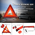 Miniatyrbild 3 av 5: Varningstrianglar för nödsituationer Varningsskylt för bilsäkerhet Vikbar Reflekterande Universal Plast (3-pack)