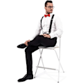 Miniatyrbillede 5 af 5: Suspenders med ekstra stærke metalclips 4 cm brede Heavy Duty suspenders One Size Passer alle mænd og kvinder Justerbar og elastisk X-form (sort)
