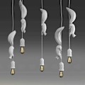 Miniatyrbilde 4 av 4: Nordisk Ekorn Resin Pendellampe Moderne LED Hengelampe Lys for Soverom Barnerom Barnehage Dekor, DEBUNS
