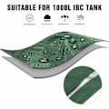 Pikkukuva 3 / 5: IBC-säiliön suojapeite 1000 litran IBC-säiliölle, GU.B/bon 116 x 100 x 120 cm Vesisäiliön suojus UV-suojattu Sateenkestävä (Vihreä)..DEBUNS