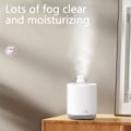 Miniatyrbillede 3 af 5: IC Mini Bærbar Bord Luftfugter - Sød Kanin USB Cool Mist Air Hvid