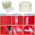 Miniatyrbillede 3 af 5: Vandtæt RV Markise Reparationstape Stærk Vedhæftning Telt Reparationstape Transparent Båd Cover Reparation Patch Kit (FMY) som billedet as the picture 20M