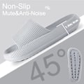 Miniatyrbillede 4 af 6: Kvindernes tykke platformssky-slippers grå grå 44-45