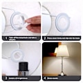 Miniatyrbillede 3 af 4: Lampskærm Adapter Ring E27 til E14 Lampskærm Adapter Reducer Bakke E27 Skrue Lampskærm Konverteringsring-6stk