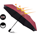 Miniatyrbillede 5 af 5: IC Paraplylomme paraply stormsikker, vindtæt stormlomme Redwine
