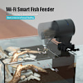 Miniatyrbild 3 av 5: WiFi intelligent timing automatisk matare akvarium guldfisk matare 210ML stor kapacitet fisk matare M