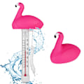 Pikkukuva 1 / 7: Uiva allaslämpömittari, allaslämpömittari, kelluva lämpömittari narulla, ulko-/sisäallaslämpömittari, altaat, ammeet ja akvaariot, flamingot Flamingos
