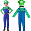 Miniatyrbilde 1 av 7: Luigi kostymesett, Luigi kostyme, Bros, karnevalskostyme, kvinner, menn, antrekk til jul, karneval, maskerade Children boys green L