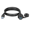 Miniatyrbillede 1 af 5: Usb 2.0 3.0 Stikhane Til Hunkon Forlængerkabel Vandtæt Panelmontering Forbindelse