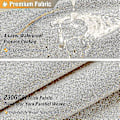 Miniatyrbillede 2 af 5: 180 X 240cm Ekstra Langt Stof Bruseforhæng, Linned Tekstureret Heavy Duty Stof Bruseforhæng Sæt Med 12 Plastik Kroge, Stort Hotel Luksus Polyester