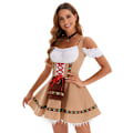 Pikkukuva 6 / 9: Halloween-baari tyttömekko lavan asu MJ51 palvelijan asu Wine red 2 S