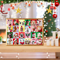 Miniatyrbild 3 av 7: Julkalenderpussel 2024 med 1008 bitar, Tomtepussel, julklappar till, 24 pussellådor nedräkning, julklapp till pojkar och flickor (D) D