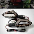 Miniatyrbillede 2 af 5: Til Aprilia DORSODURO 750 2007-2016 DORSODURO 1200 2011-2015 Universal Blinkende Motorcykel Signallampe Blinklys Indikator
