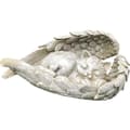 Dyrestatue katt engel statuett grav ornament grav