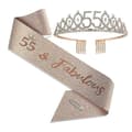 Party Krone Hodebånd Rhinestone Krone Hårtilbehør Første Års Nummer Bursdagskake Ornament Legering Hårbånd 55