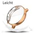 Miniatyrbillede 4 af 5: IC-etui, der er kompatibelt med Samsung Galaxy Active 2 Watch Transparent + rosaguld