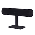 Miniatyrbillede 1 af 5: IC T Bar Velvet Hårbånd Pandebåndsholder Detailbutik Display Stand mørkesort