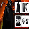 Miniatyrbillede 5 af 7: Halloween kappe, kappe cosplay kappe rekvisitter til halloween-masquerade b 140