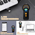 Miniatyrbilde 3 av 5: Bluetooth-mikroschipleser for kjæledyr, 3-i-1 (2,4 GHz trådløs + Bluetooth + USB) Universal leser for dyremerker