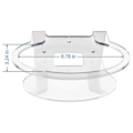 Miniatyrbilde 4 av 5: 2 stk hyllebrakettholder for Orbi veggmontering, for Orbi Wifi-ruter Ac3000 Rbs50, Rbk50, Rbk53, Rb