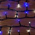 Miniatyrbilde 3 av 5: (Blå), 20 m, 200 LED, to-fargede lysstrenger på grønn kabel med 8 driftsmoduser, ideell for innendørs og utendørs bruk A