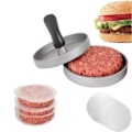 Miniatyrbild 1 av 5: IC Plasthandtag Manuell non-stick belagd köttpajpress