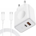 Miniatyrbild 1 av 4: 30W 2-ports snabbladdare + 20W 1M USB-C till USB-C-kabel för iPhone 15 Pro Max - iPhone 15 Plus - iPhone 15 Pro - iPhone 15