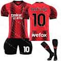Pikkukuva 1 / 6: 23/24 Uusi kausi Kotipaita AC Milan FC RAFA LEAO Nro. 10 Lasten Jersey Pakkaus Child-16