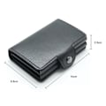 Miniatyrbillede 3 af 4: Dobbelt Anti-Tyveri Tegnebog RFID-NFC Sikker POP UP Kort Holder