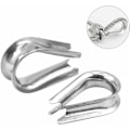 Miniatyrbilde 3 av 5: 250 stk. 6 Størrelser Aluminium Wire Tau Kauser Sortiment - Doble Hylser & 5 Størrelse Kauser for Wire Tau