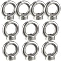 10 st lyftöglemutter, hona ringmutter för lyft 304 rostfritt stål 10-pack, M8