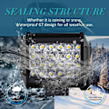 Pikkukuva 4 / 5: 12V 144W 4'' LED-työvalo - IP67 vedenpitävä LED-kohdevalo autoihin, kuorma-autoihin, traktoreihin, maastoautoihin ja veneisiin - Spot Flood LED-sumuvalot 10 500 lm (2 kpl), DEBUNS