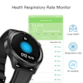 Miniatyrbillede 2 af 5: Sundhed og fitness smartwatch med pulsmåler, blodtryks- og EKG-monitor