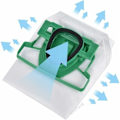 Miniatyrbilde 3 av 5: Mikrofleece støvsugerposer egnet for Vorwerk Kobold 200 VK200 FP200.5 støvposer for allergikere -, fra DEBUNS
