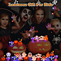 Pikkukuva 4 / 5: IC LED-valot Halloween Sormus Hehkuva Kurpitsa Aave Kallo Sormukset Hall Satunnainen 20kpl