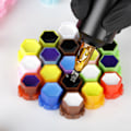 Miniatyrbild 3 av 5: IC 200st Hive Bläckkopp Honungskakeform Bläckkoppar Lock för Accesso Blandad Färg