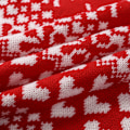 Miniatyrbild 10 av 10: Damtröja för höst, vinter och jul - Stickad tröja för kvinnor, vit, liten red double extra large