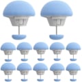 Miniatyrbild 1 av 6: 12 st Svamptäcke Klämmor Halkfria Täcke Hållare Klämmor Täcke Hållare Fixator för Filt Lakan Gardin Strumpor Madrassöverdrag Blue