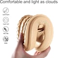 Miniatyrbillede 3 af 6: Kvinde Chunky Platform Cloud Tøfler Khaki Kaki 36-37