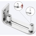 Miniatyrbild 4 av 5: Golvguide Skjutdörrsguide Väggmonterad Dörrguide Kullager Silver..DEBUNS